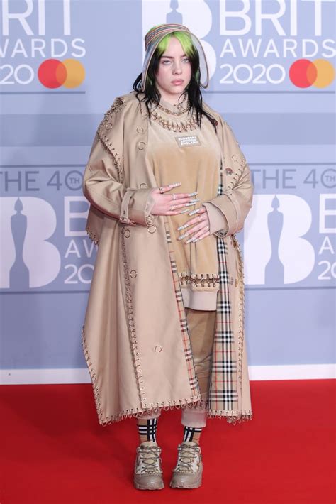 Billie Eilish's Burberry Outfit at the 2020 BRIT Awards 